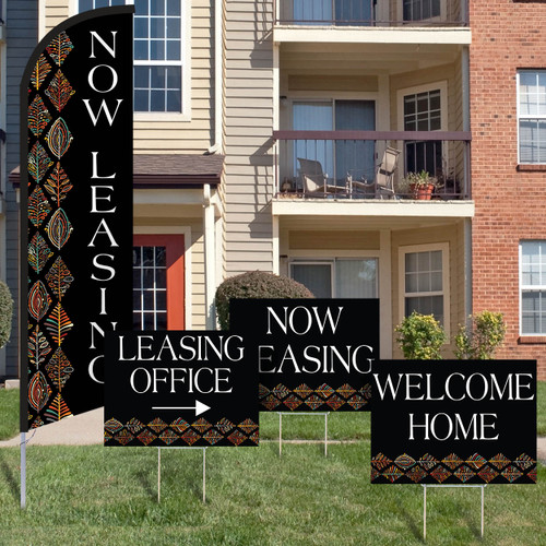 Neon Harvest- Feather Flag and Yard Sign Marketing Bundle