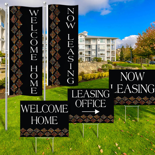 Neon Harvest - Vertical Flag and Yard Sign Marketing Bundle