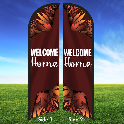 Auburn Ember- Double Sided Feather Flag Kit