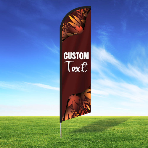 Auburn Ember Custom Feather Flag