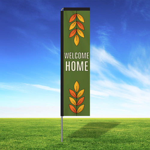 Golden Leaves Rectangle Flag Kit