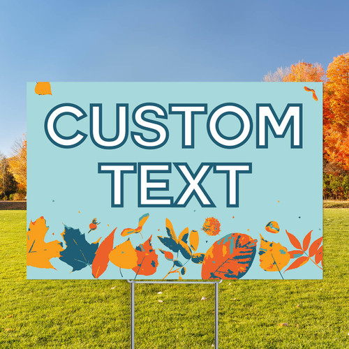 Hello Autumn - Semi Custom Coroplast Sign