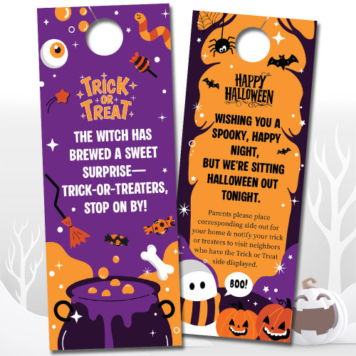 Halloween Trick or Treat Door Hangers