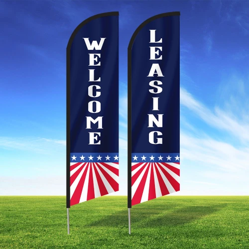 American Star - Leasing - Double Sided Feather Flag Kit