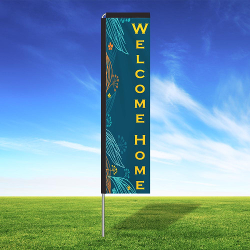 Happy Blossom Double Sided Rectangle Flag Kit
