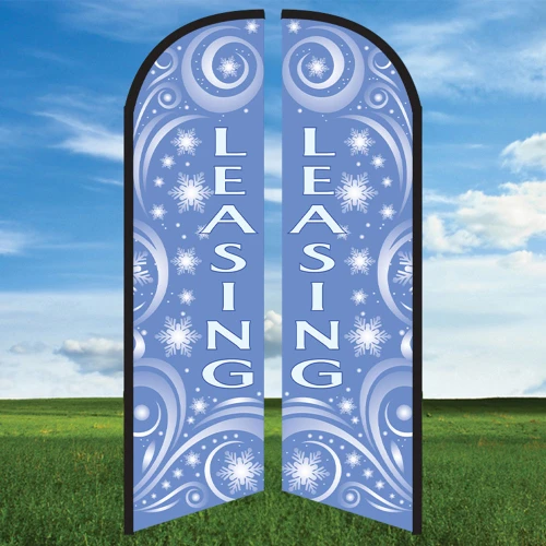 Blizzard - Leasing  Double Sided Feather Flag Kit