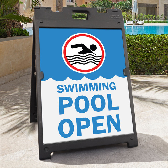 Pool Ft Sign Pool Season A Frame Portable Sign Kit