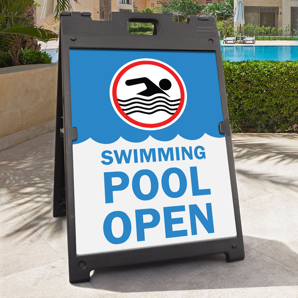 Pool Season A Frame Portable Sign Kit