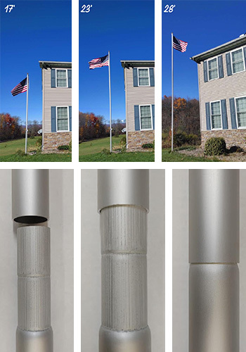 17-28 Foot Superior Strength Flagpoles