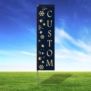Midnight Glow Custom Rectangle Vertical Flag Kit