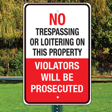 funny no trespassing sign 2 print