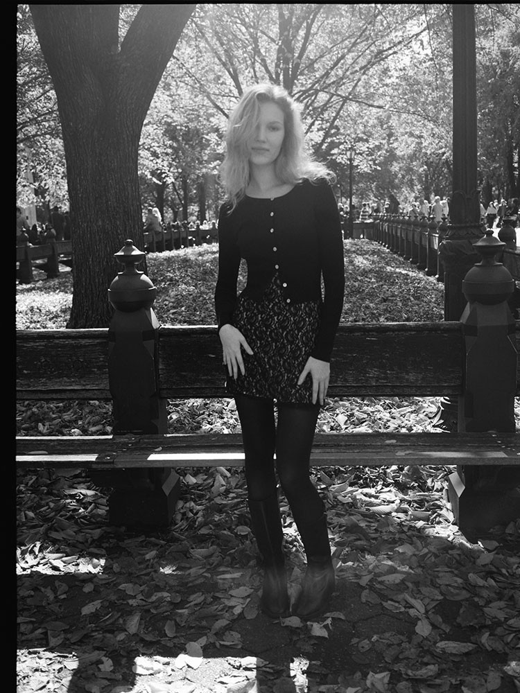 The Winona Cardigan - Black, model shot