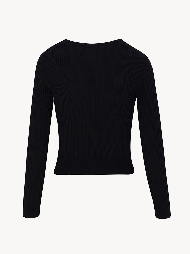 The Winona Cardigan - Black, product back