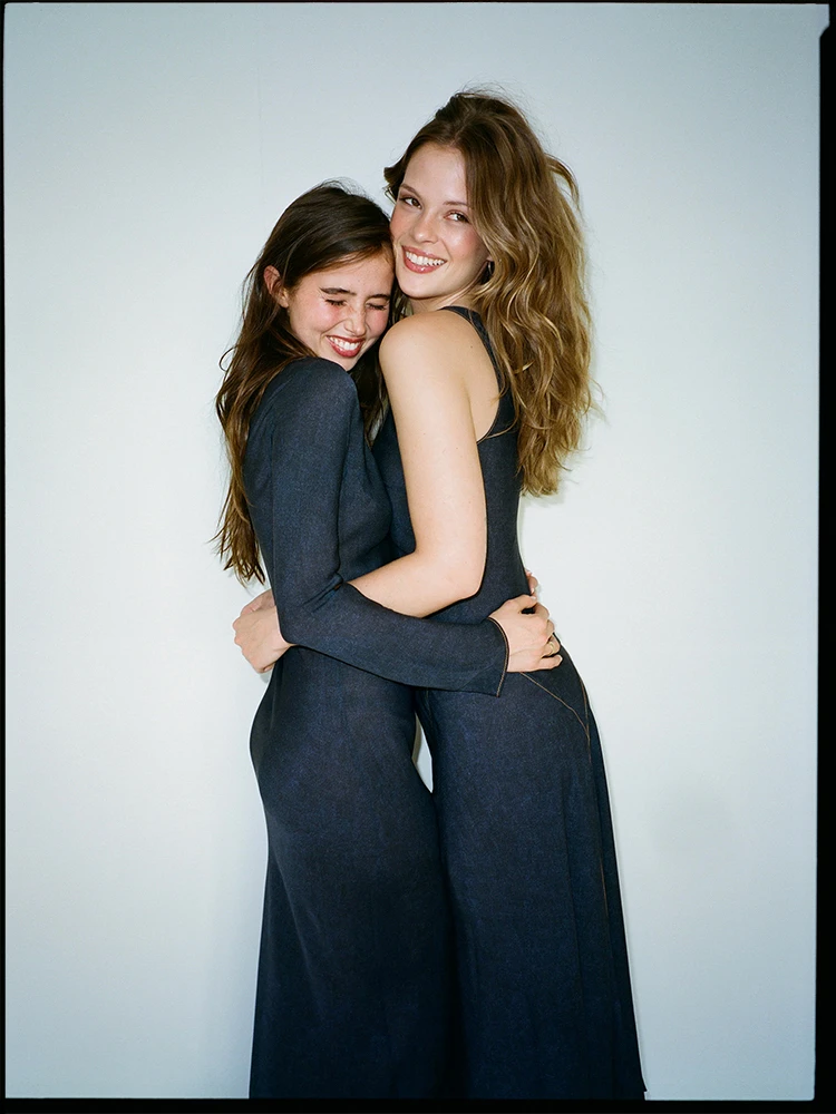 The Odilia - Dark Denim, model shot