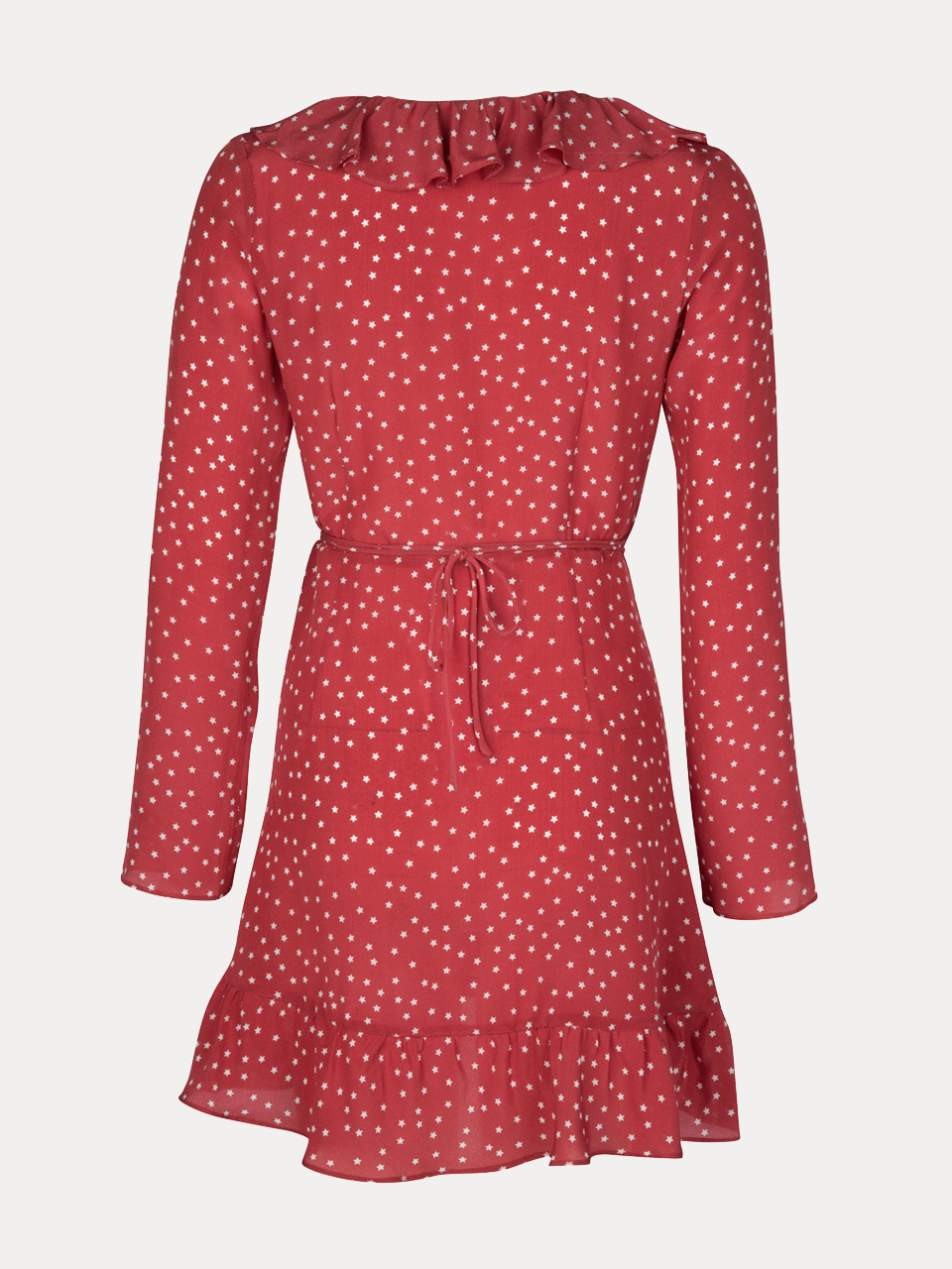 The Alexandra Red Star | Silk Wrap Dress | Réalisation Par