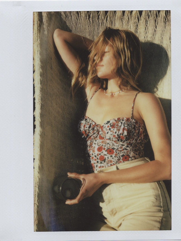 The Ana - White Batik Floral