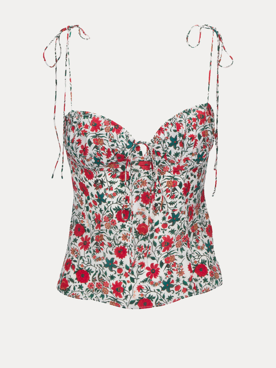 The Ana - White Batik Floral