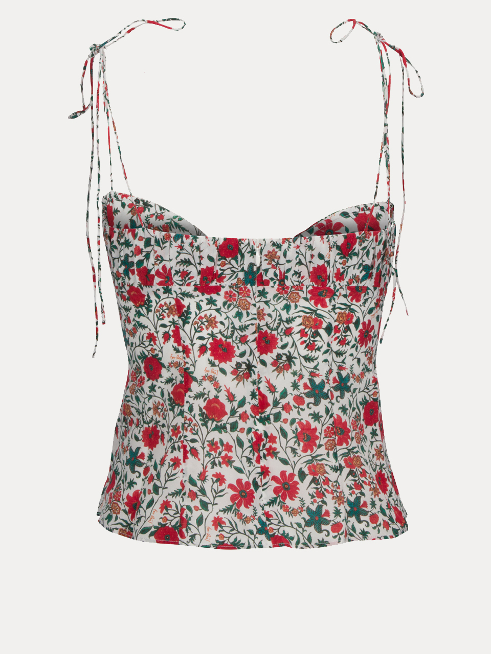 The Ana - White Batik Floral