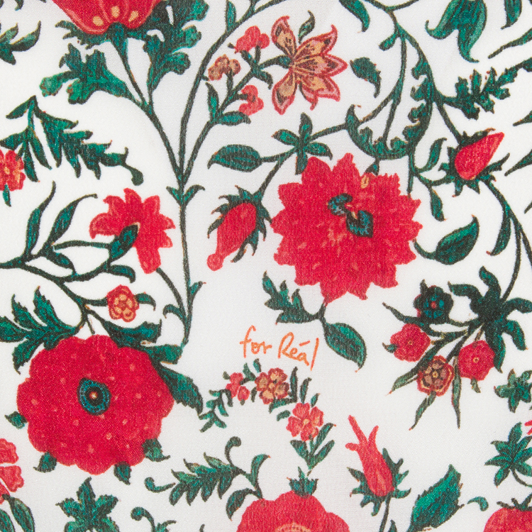 The Ana - White Batik Floral