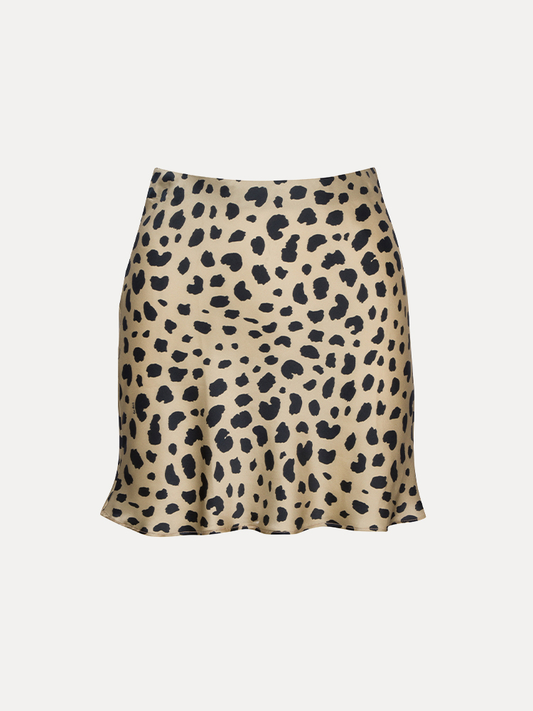 スカート realisation par the naomi wild things The Naomi Wild Things | Leopard Print Slip Skirt