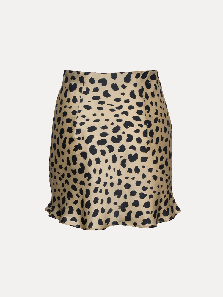 スカート realisation par  the naomi wild things The Naomi Wild Things | Leopard Print Slip Skirt
