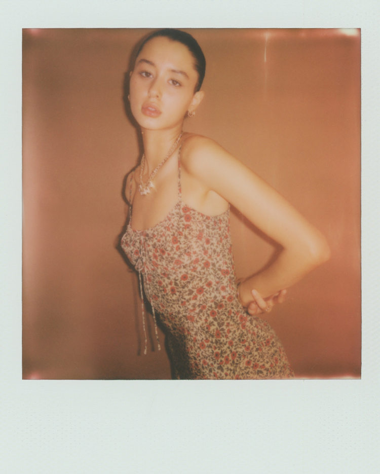 Realisation Par/THE INEZ 花柄 キャミソールワンピース The Inez Dahlia | Silk Floral Mini Dress | Réalisation Par