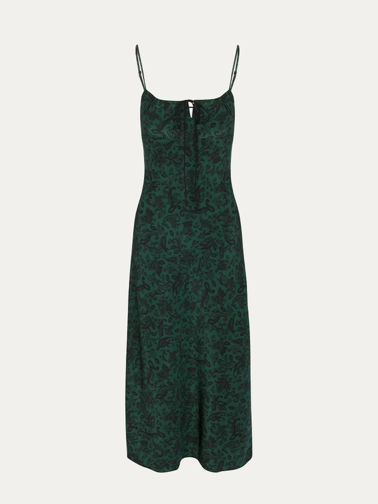少女時代 スヨン Realisation Par the ALBA dress The Alba Ammi | Silk Floral Midi Dress | Réalisation Par