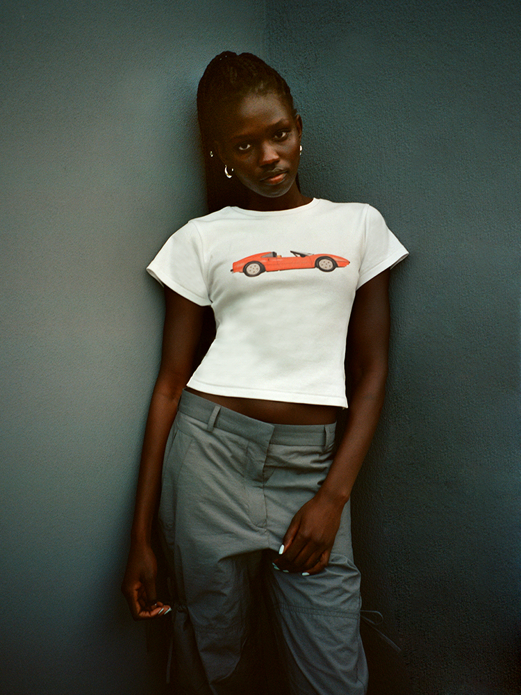 Topless! Baby Tee - White