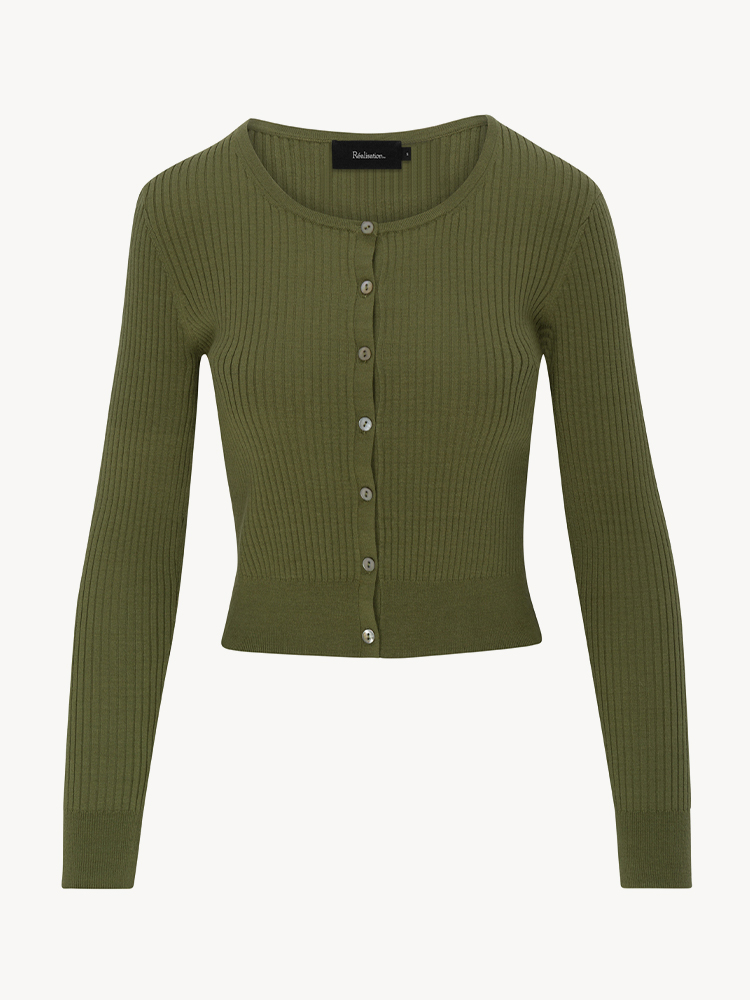 ◆Sienne◆ Winona Cardigan Green S4FKN11B Winona Cardigan (Green) - sienne