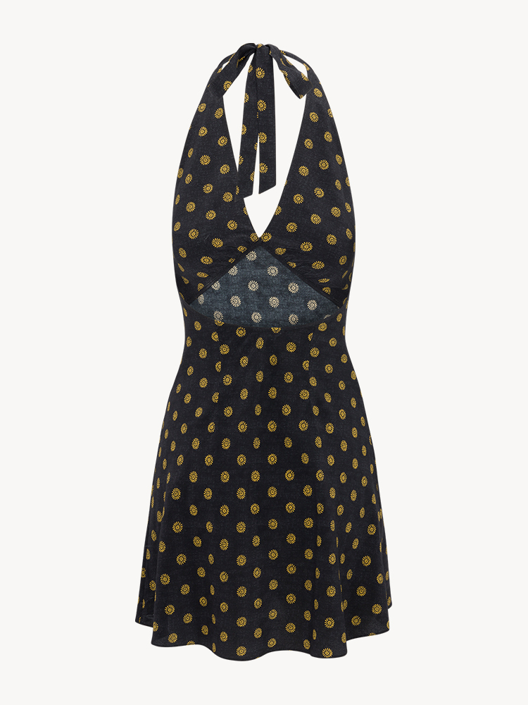 ワンピース Realsaition par Leila Aura | Polka Dot Halter Mini Dress | Réalisation Par
