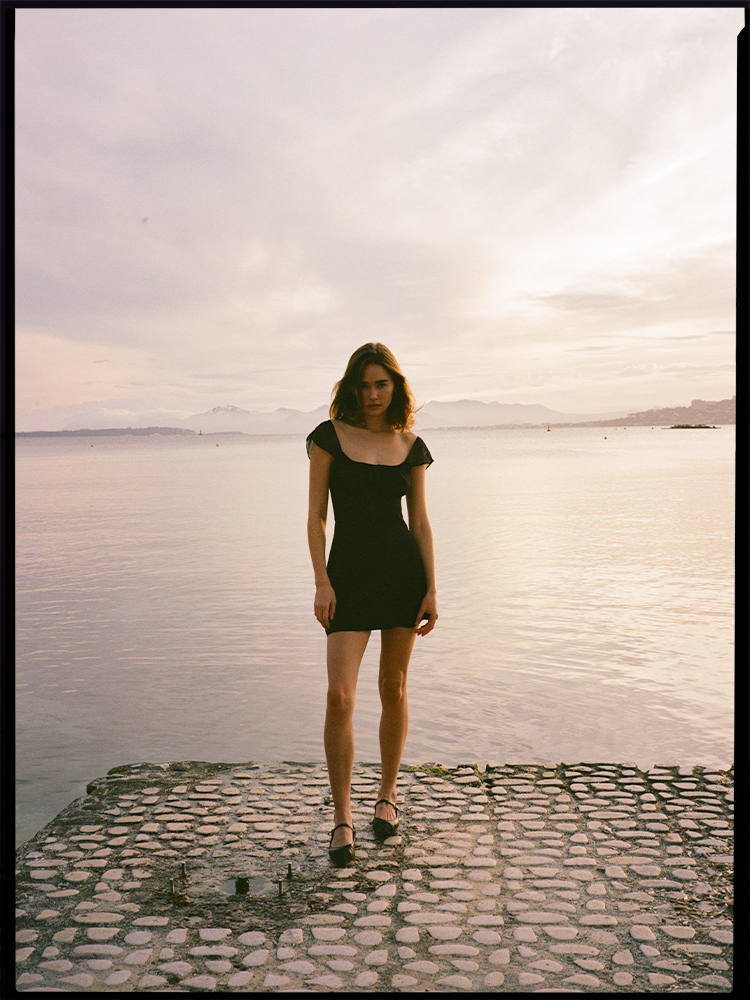 Léa Black | Silk mini dress | Réalisation