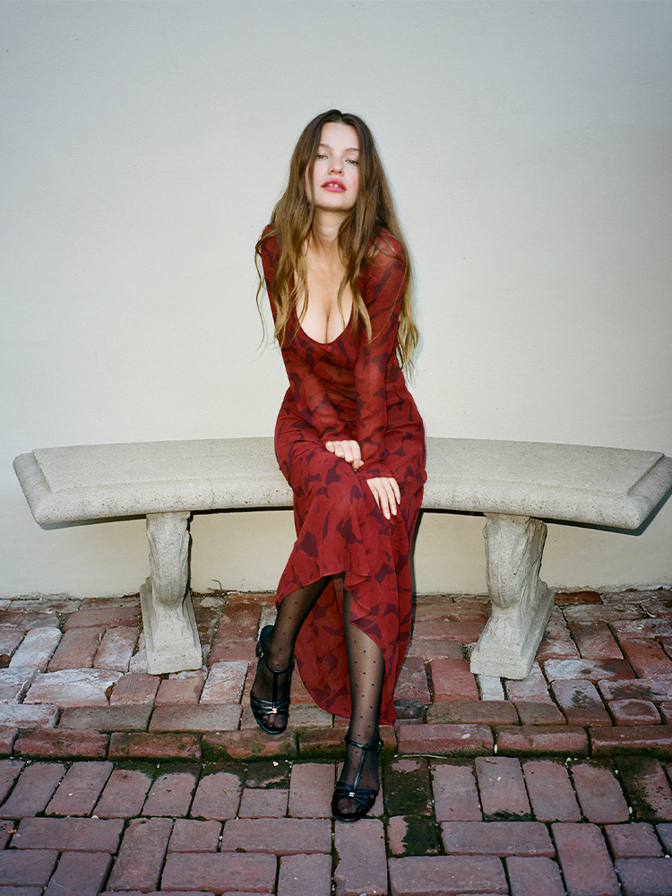 Inka Calla Lily | Long sleeve maxi dress | Réalisation