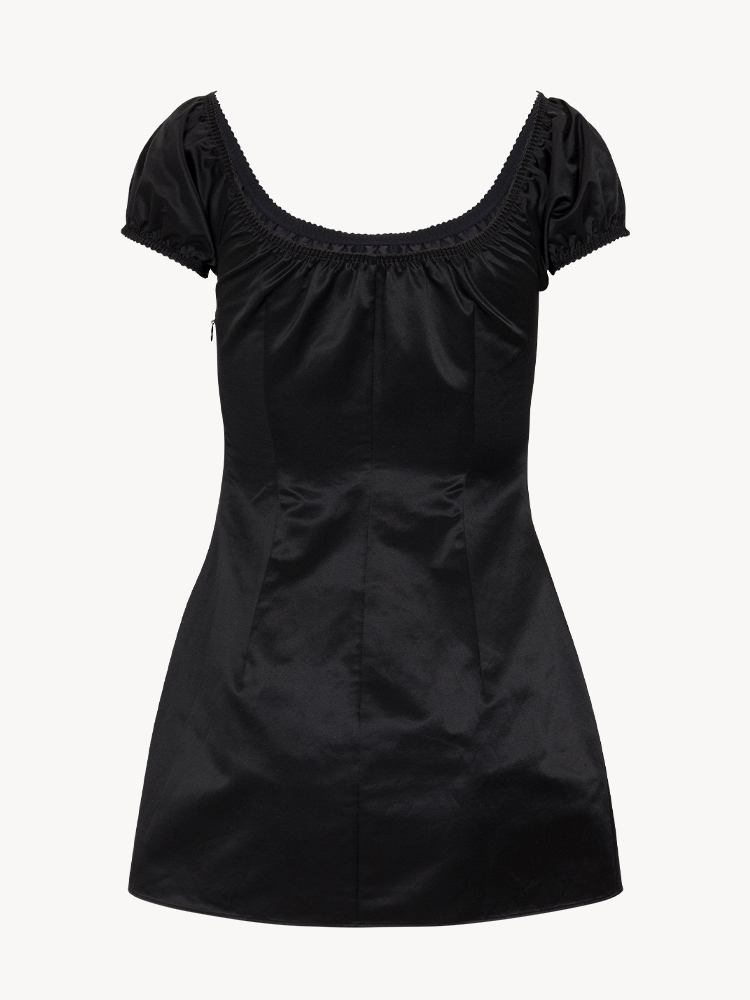 Marissa Black | Satin Mini Dress | Réalisation Par