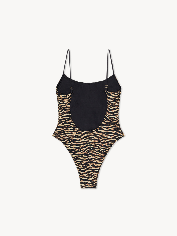 The Juliet One Piece Vintage Tiger | Frankies Bikinis