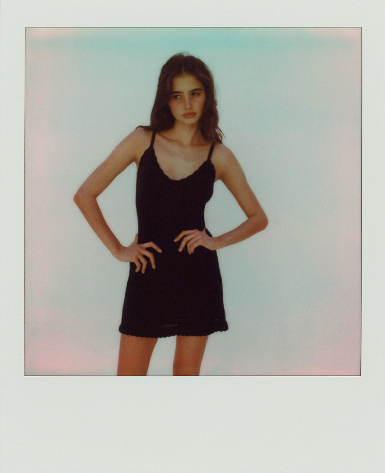 Charlotte Black | Noir Knitted Mini Dress | Réalisation Par