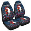 East of Sydney Sport Custom Car Seat Covers - Custom Blue Roosters Blooded Aboriginal Inspired Car Seat Covers