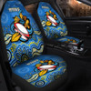 Gold Coast Sport Custom Car Seat Covers - Custom Blue Titans Blooded Aboriginal Inspired Car Seat Covers