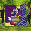 Melbourne Premium Quilt A True Champion Will Fight Through Anything With Polynesian Patterns