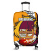 Brisbane City Luggage Cover A True Champion Will Fight Through Anything With Polynesian Patterns