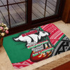 South of Sydney Door Mat A True Champion Will Fight Through Anything With Polynesian Patterns