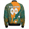Australia Sport Bomber Jacket - Custom Proud And Honoured Indigenous Aboriginal Inspired Gold Jersey