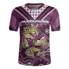 Queensland Rugby Jersey - Custom Maroon Cane Toad Blooded Aboriginal Inspired