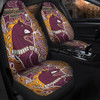 Brisbane City Car Seat Covers Custom With Contemporary Style Of Aboriginal Painting