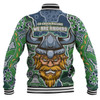 Canberra City Baseball Jacket - Custom With Contemporary Style Of Aboriginal Painting