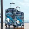 Sutherland and Cronulla Luggage Cover Custom With Contemporary Style Of Aboriginal Painting
