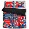 East of Sydney Bedding Set - Team Of Us Die Hard Fan Supporters Comic Style