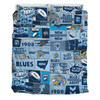 New South Wales Bedding Set - Team Of Us Die Hard Fan Supporters Comic Style