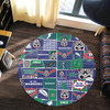 New Zealand Round Rug - Team Of Us Die Hard Fan Supporters Comic Style