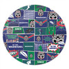 New Zealand Round Rug - Team Of Us Die Hard Fan Supporters Comic Style