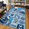 New South Wales Area Rug - Team Of Us Die Hard Fan Supporters Comic Style